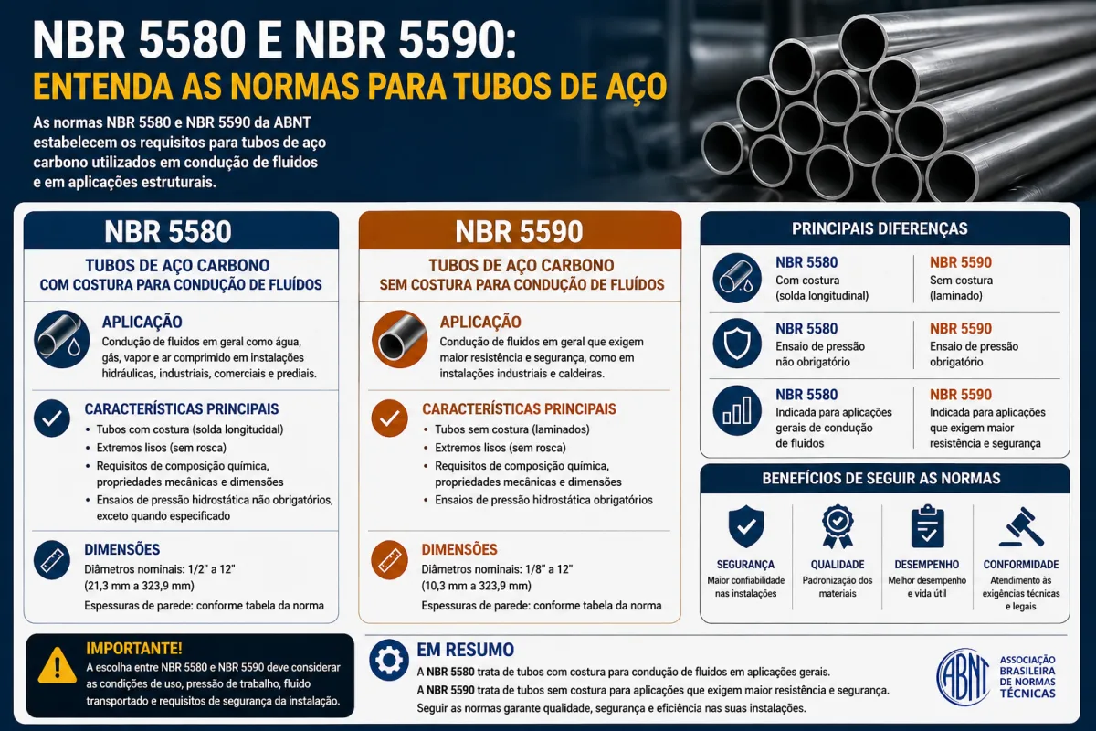 Tubos Schedule: Guia Completo sobre Tipos, Espessuras e Aplicações